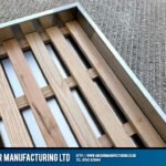 Reinforced Stainless Steel shower tray for campers