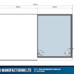 Stainless steel capers shower tray schematic