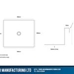 Stainless steel capers shower tray schematic 2