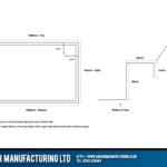 Stainless steel capers shower tray schematic 3