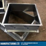 Stainless steel air extraction ducting square frame