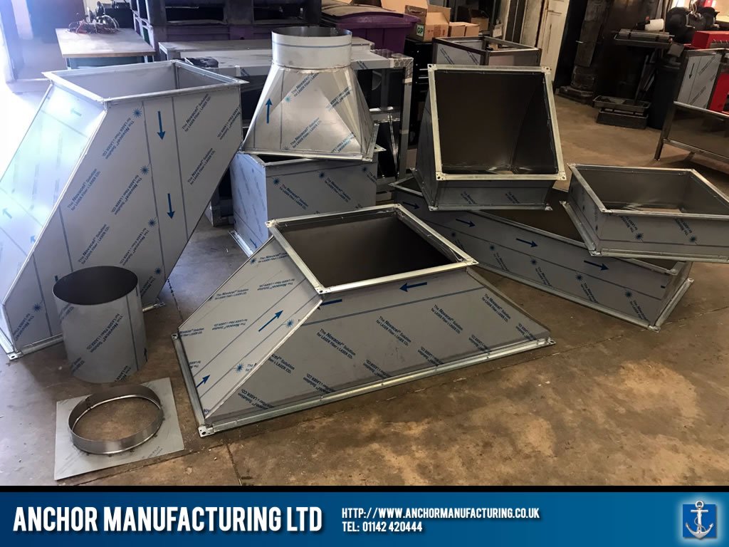Stainless steel air extraction ducting kit