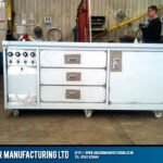 Catering hot cupboard 3 drawer front kitchen fabrication sheffield