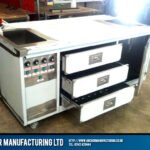 Catering hot cupboard 3 drawer kitchen fabrication sheffield