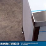 Catering hot cupboard steel corner detail kitchen fabrication sheffield