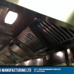 Kitchen canopy detail illuminated with bulkhead lights