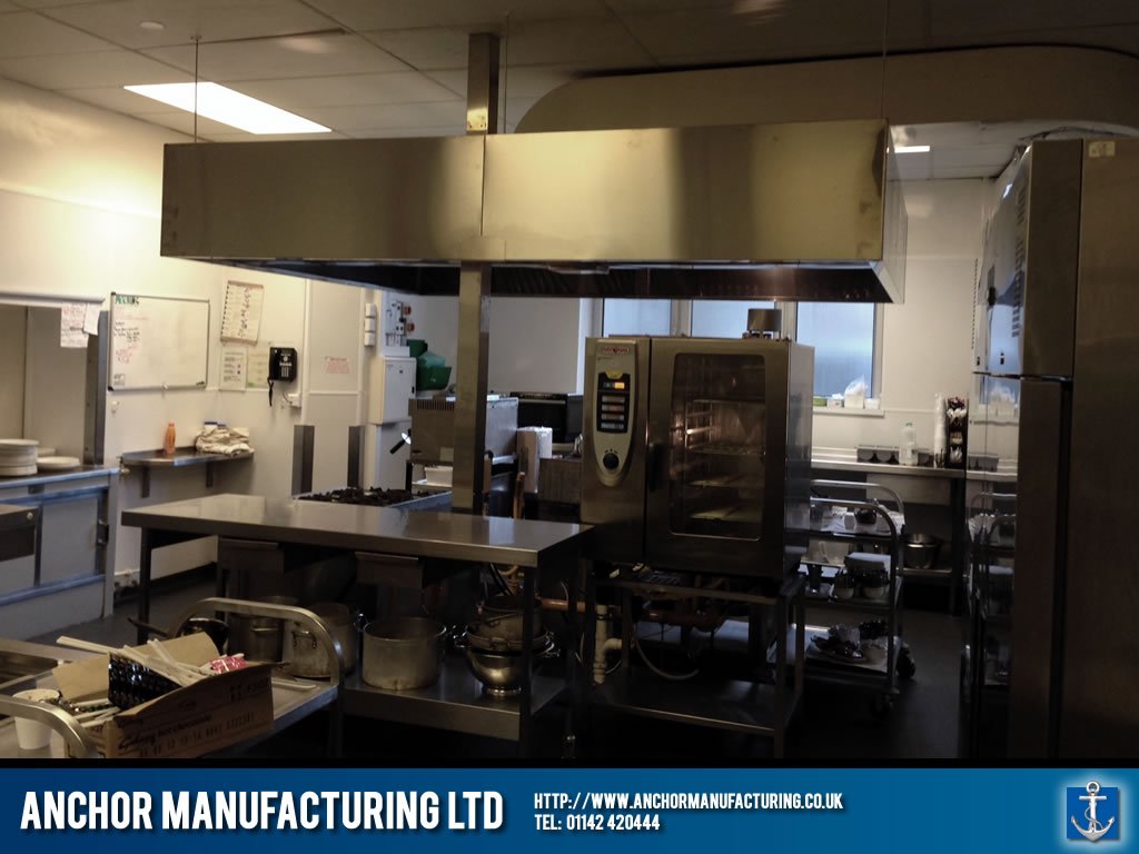 A private sheffield hospice fabricated kitchen canopy