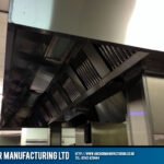 School Kitchen extraction canopy baffle grills