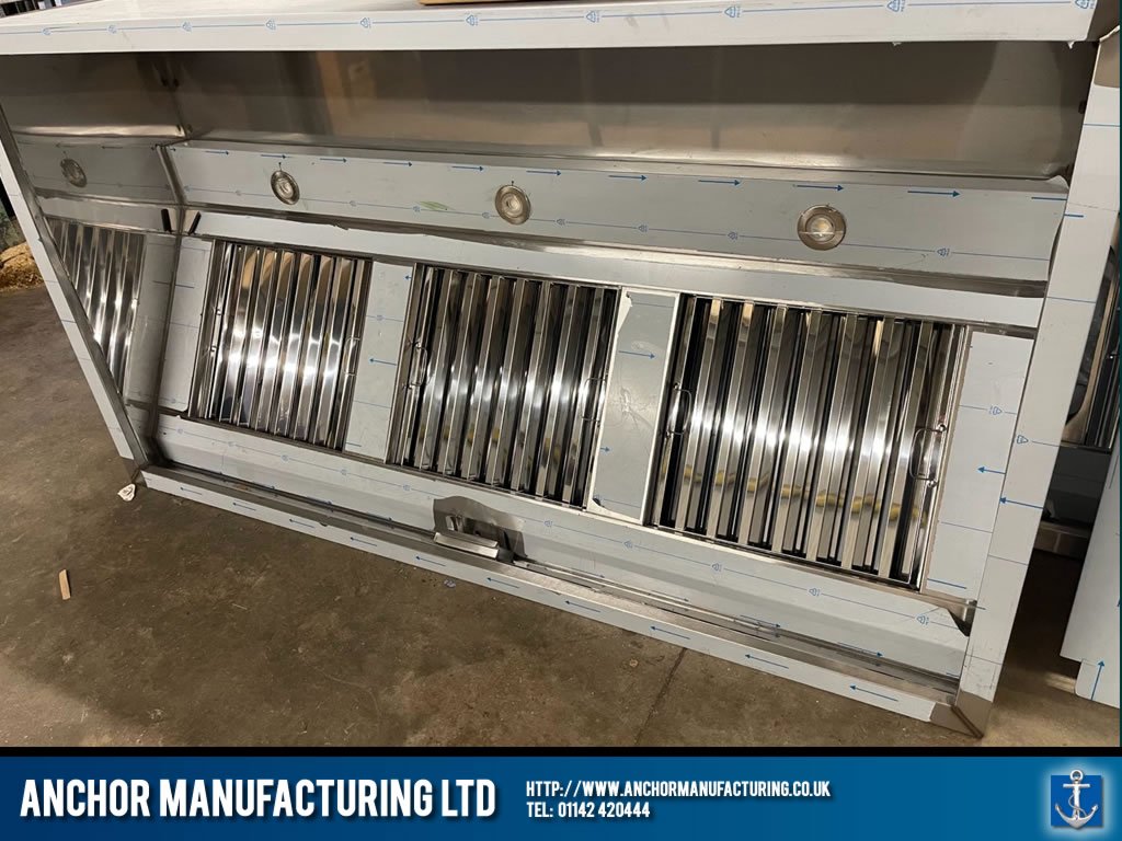 Triple Filter Sheffield Kitchen Canopy Fabrication