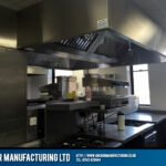 Large kitchen canopy extraction hood Liverpool