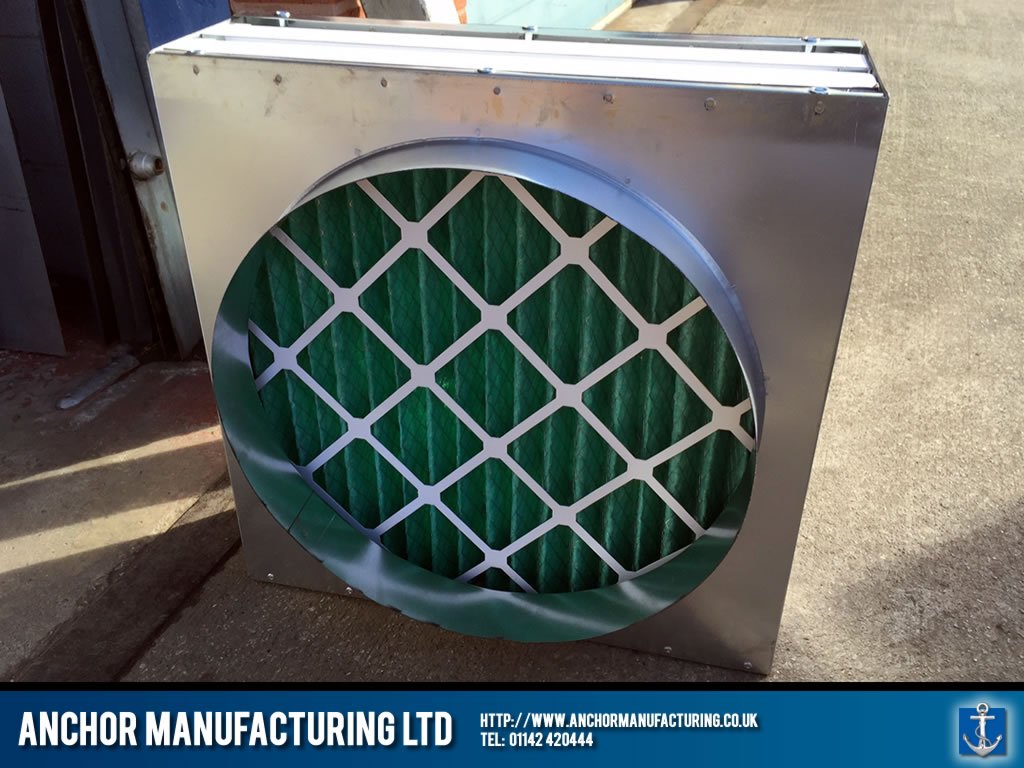 Fresh air extraction filters plenum box